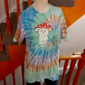 RIPNDIP Tye Dye Mushroom T-Shirt- Men's Size S/ Unisex